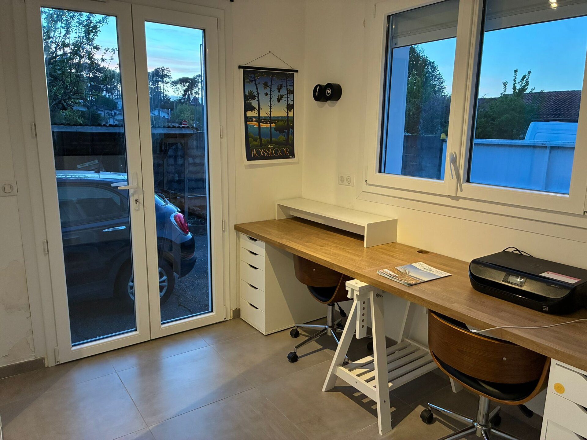 Coin bureau pour télétravail à Uhaïna House à Seignosse